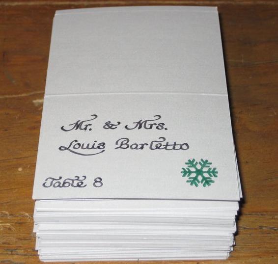 How to write wedding placement cards